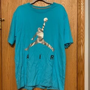 Air Jordan blue tee shirt size xxl